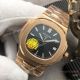 Swiss Replica Patek Philippe Nautilus GBF Cal.324 Watch Rose Gold Black Face (2)_th.jpg